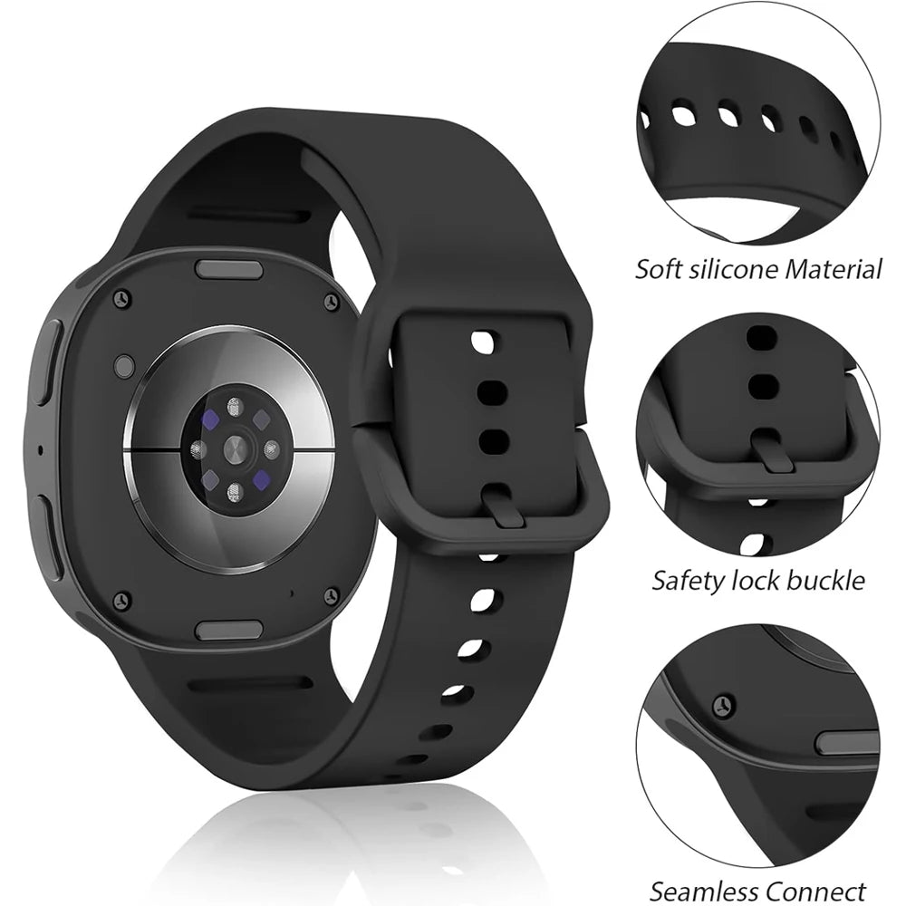 Samsung Galaxy Watch 8 Silicone Sport Band (40–46mm)