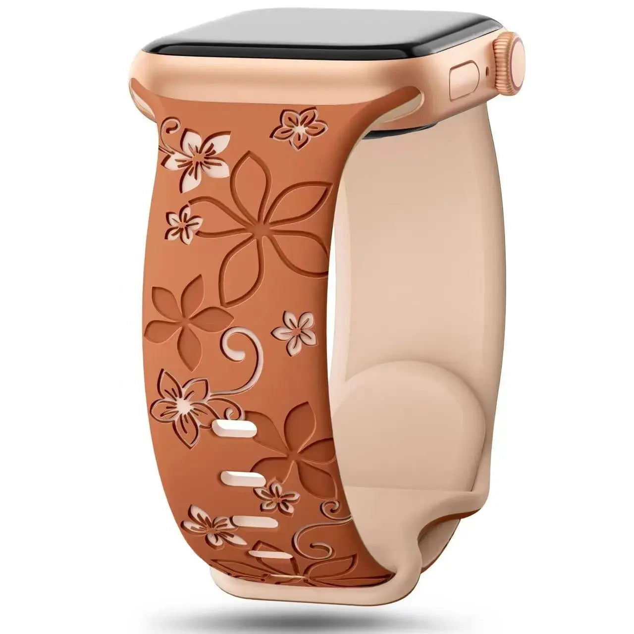 Apple Watch Engraved Silicone Band (40–49mm)