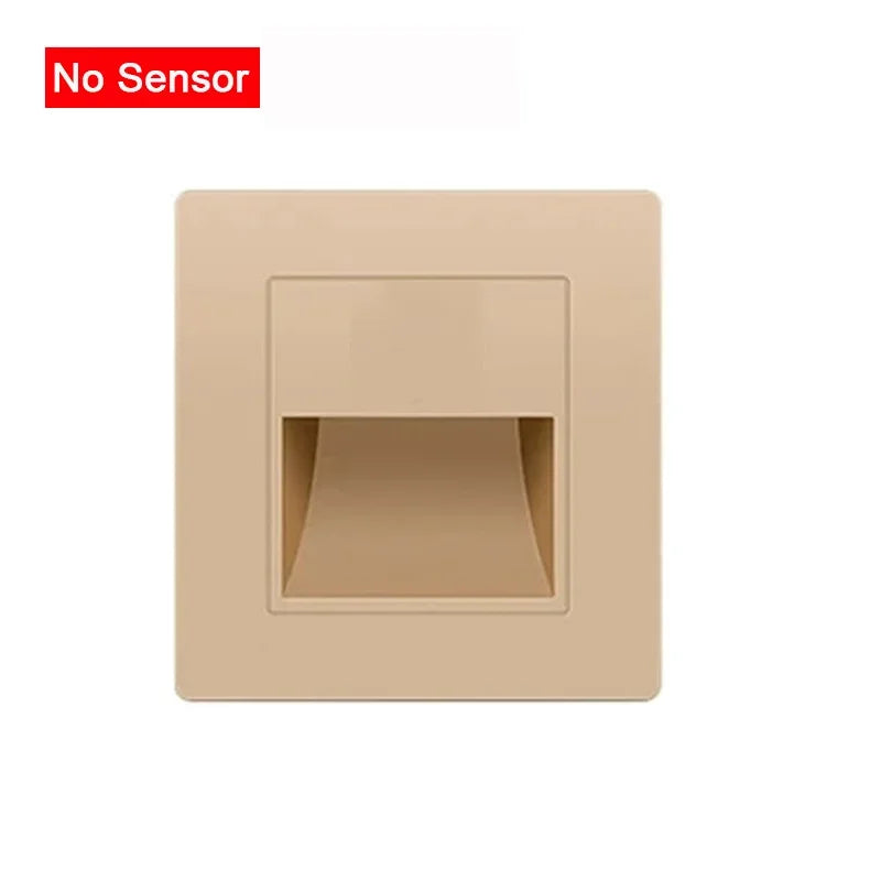 PIR Motion Sensor LED Night Light AC 110–240V for Wall & Staircase