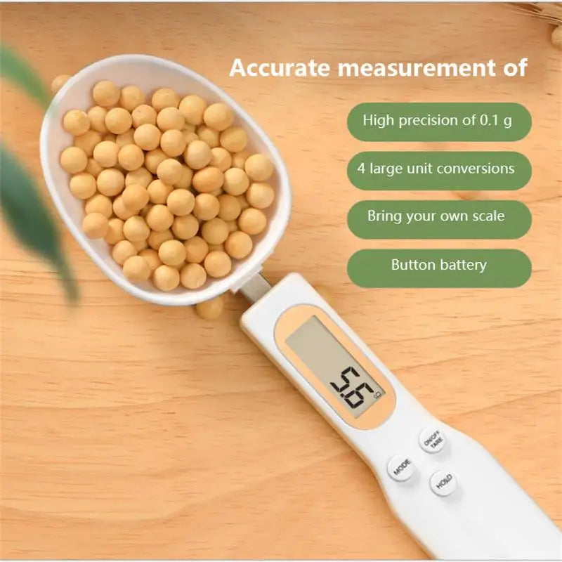 LCD Digital Measuring Spoon Scale – Adjustable Kitchen Weighing Spoon