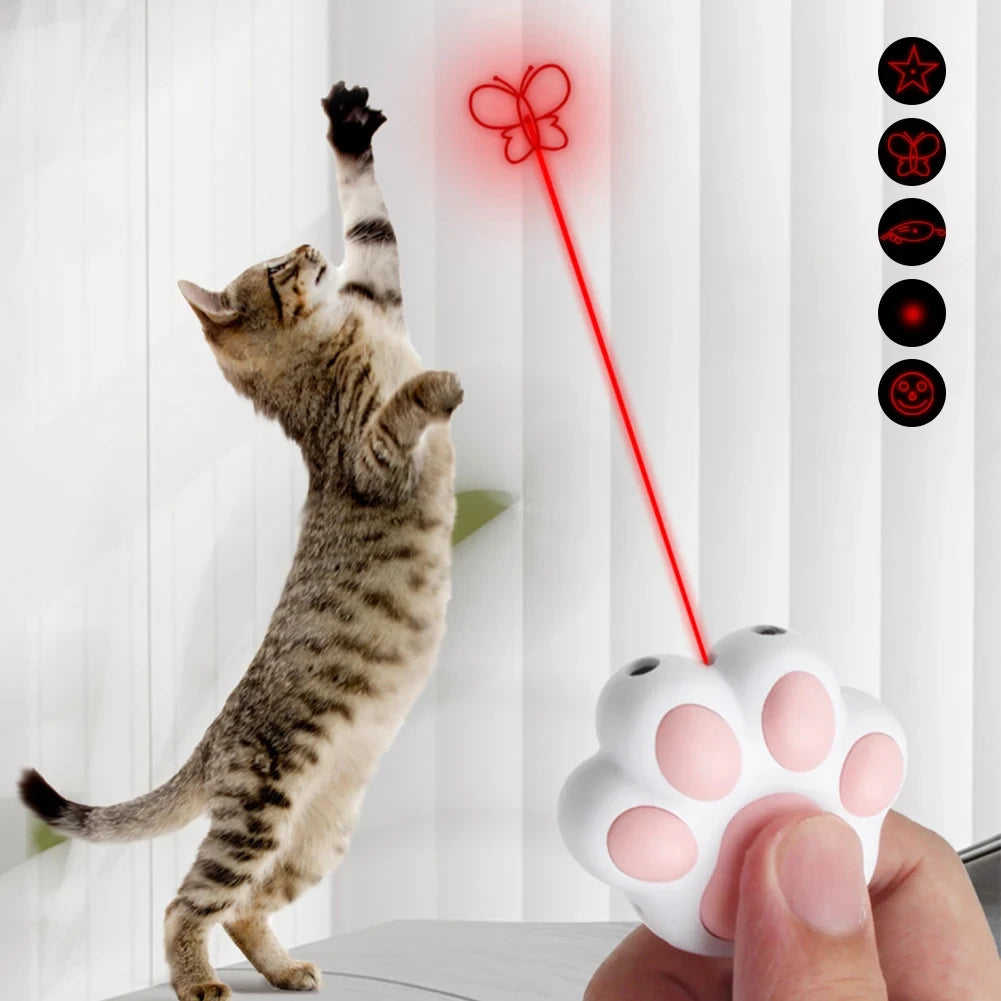 Rechargeable Laser Pet Toy – 5 Patterns for Cats & Dogs