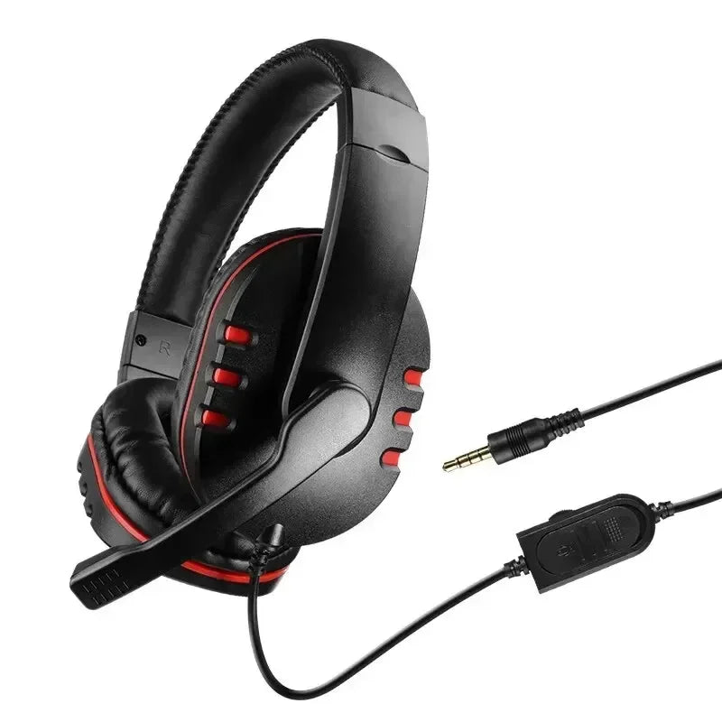 🎧 Pro Gaming Wired Headset 3.5mm – High-Quality Stereo Sound with Noise-Cancelling Microphone for PS4, PC & Console Gaming