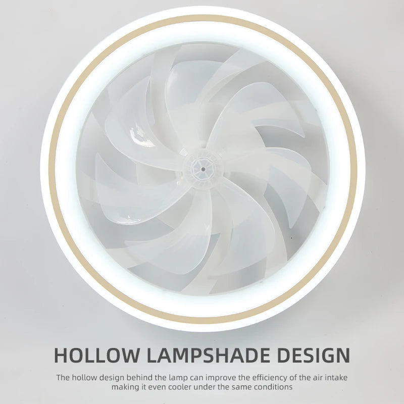 Ceiling Fan Light – Modern LED, Remote Control, Bedroom/Living Room Use