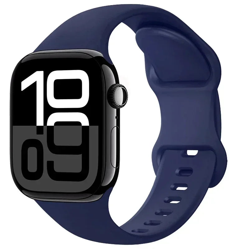 Apple Watch Silicone Strap (40–49mm, All Series)