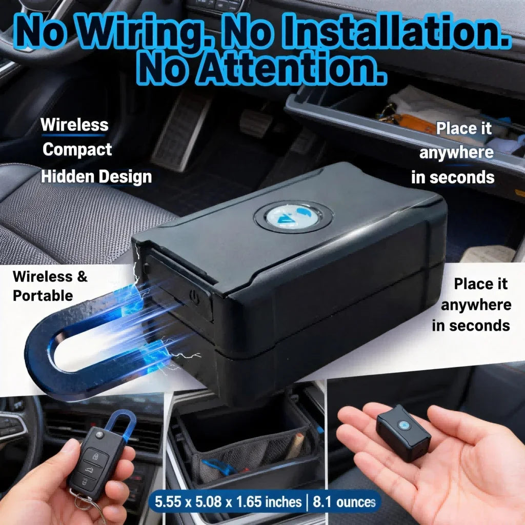 Smart Wireless GPS Car Tracker with Real-Time Tracking & Anti-Theft Protection