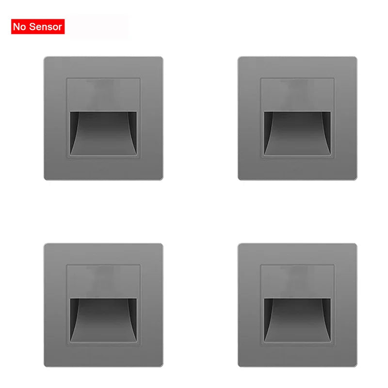 PIR Motion Sensor LED Night Light AC 110–240V for Wall & Staircase