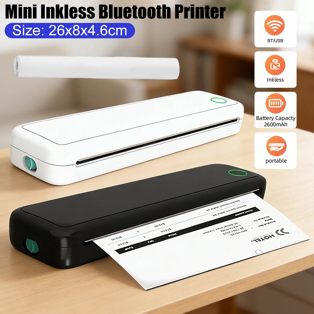 A4 Portable Bluetooth Thermal Printer (Inkless)