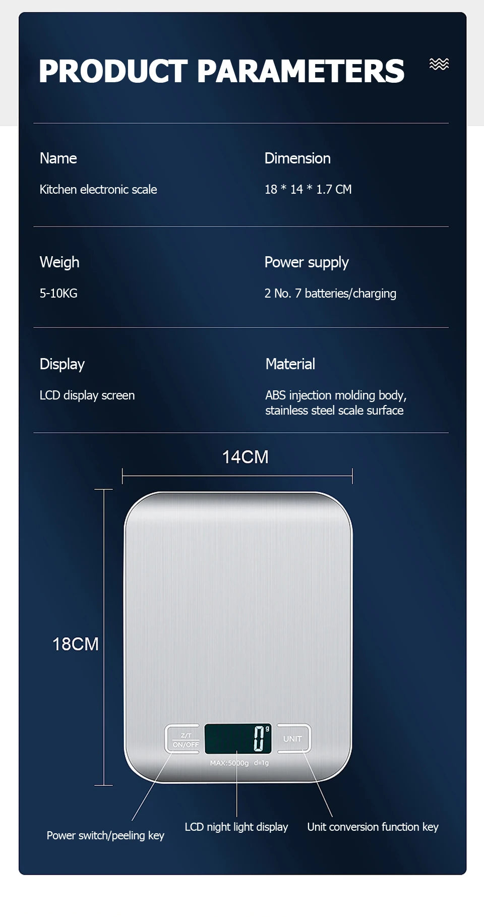 5KG / 10KG capacity options
