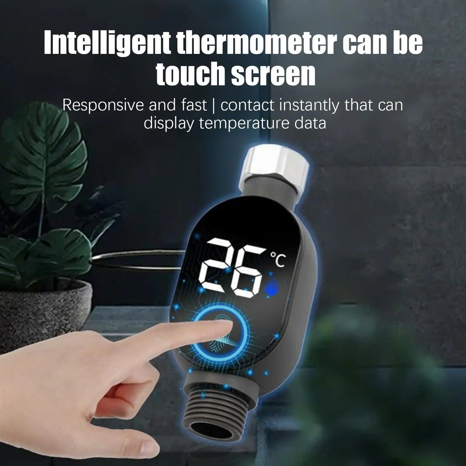 LED Digital Shower Temperature Gauge – Waterproof & Safe