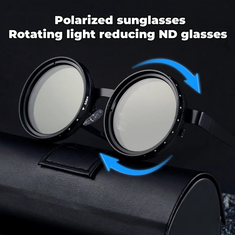 ND Polarized Sunglasses Adjustable Brightness
