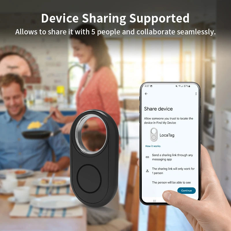 Bluetooth GPS Tracker for Samsung & Android – Works with Google Find My, Anti-Lost Smart Tag Locator