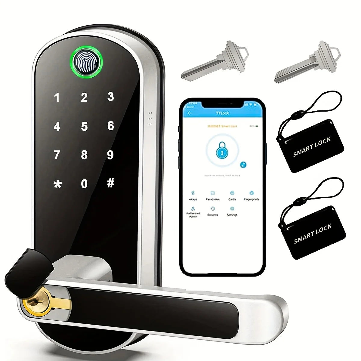 Keyless touchscreen keypad