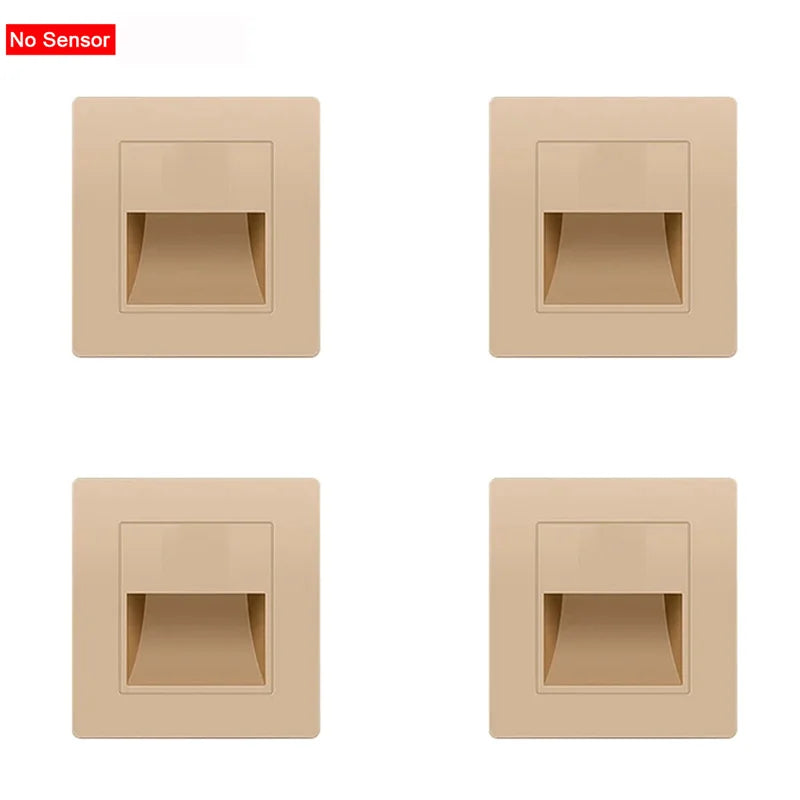 PIR Motion Sensor LED Night Light AC 110–240V for Wall & Staircase