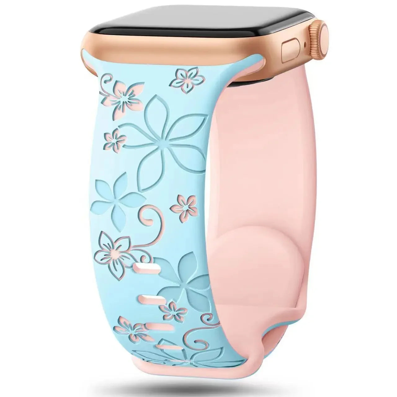 Apple Watch Engraved Silicone Band (40–49mm)