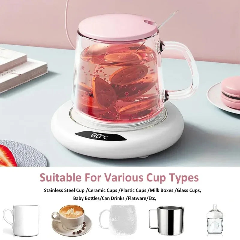 Smart Heated Mug Coaster with 3 Temperature Levels