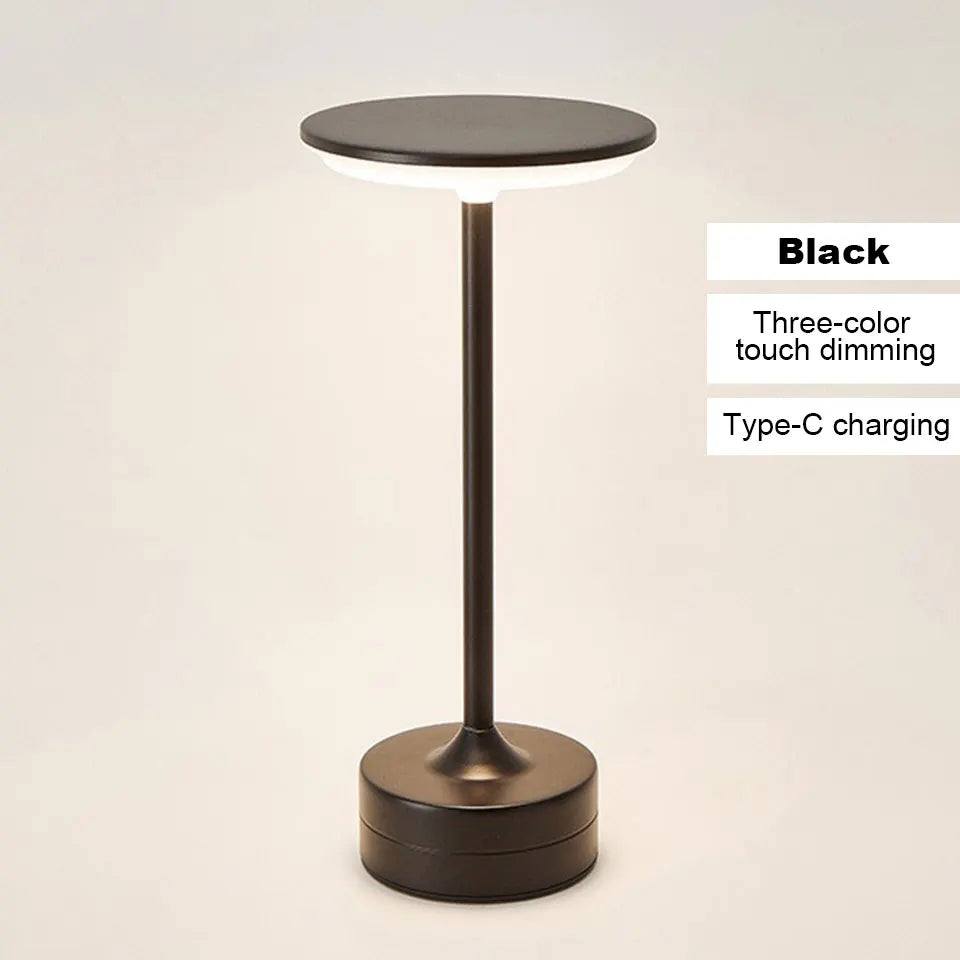 LED Touch Table Lamp – USB Rechargeable Portable Night Light