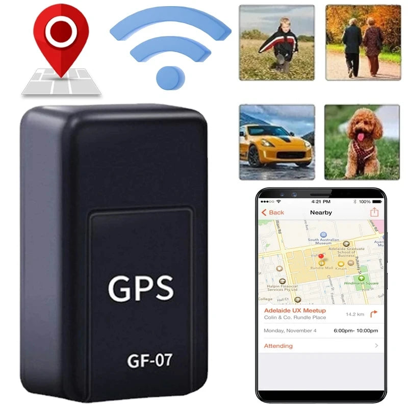 GF-07 GPS Tracker – Compact Real-Time Vehicle Locator, Easy Install & Remote Tracking