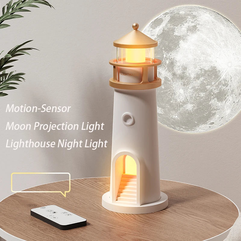 Moon Lamp Projector with Bluetooth, Remote & Motion Sensor Ambient Light