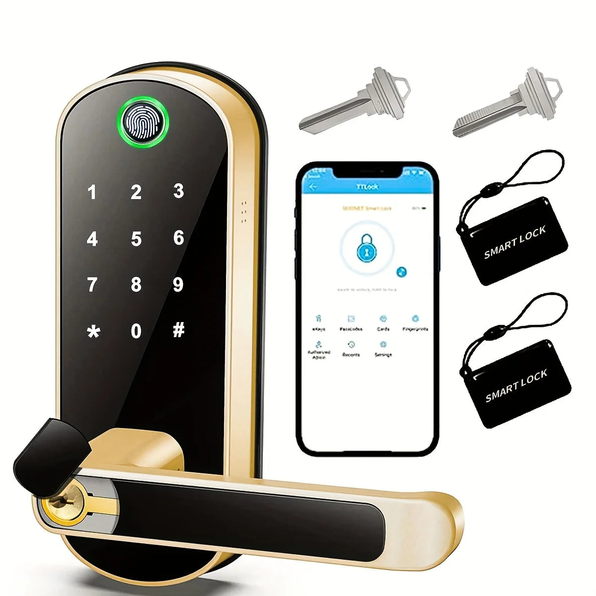 Keyless touchscreen keypad
