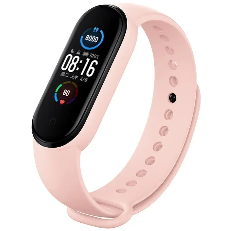 Silicone Watch Strap for Xiaomi Mi Band 3/4/5/6/7 – Replacement Wristband Accessory