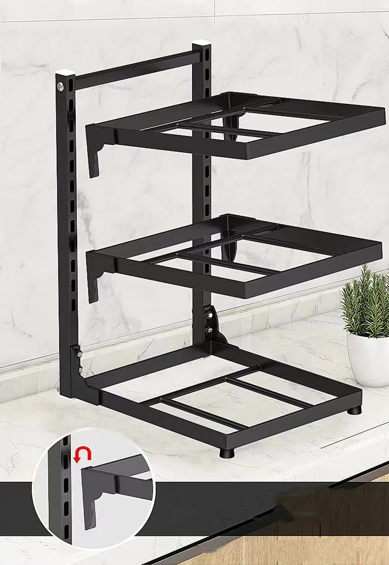 Kitchen Sink & Stove Multi-Layer Adjustable Storage Rack