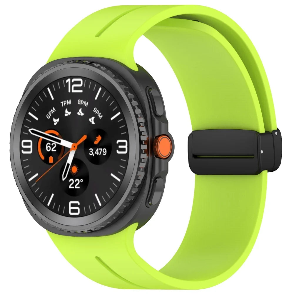 Samsung Galaxy Watch 8 Magnetic Silicone Sport Band (40–44mm, Classic 46mm)