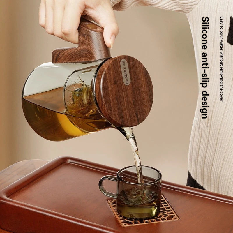 Magnetic Glass Teapot with Infuser – Elegant Smart Tea Maker for Perfect Brewing 🍵✨