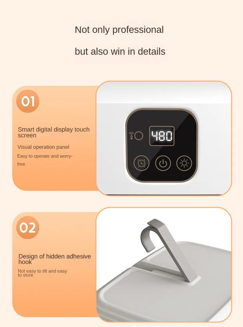 “Remote Control Electric Clothes Dryer – Multifunctional, Warm Air, Timer