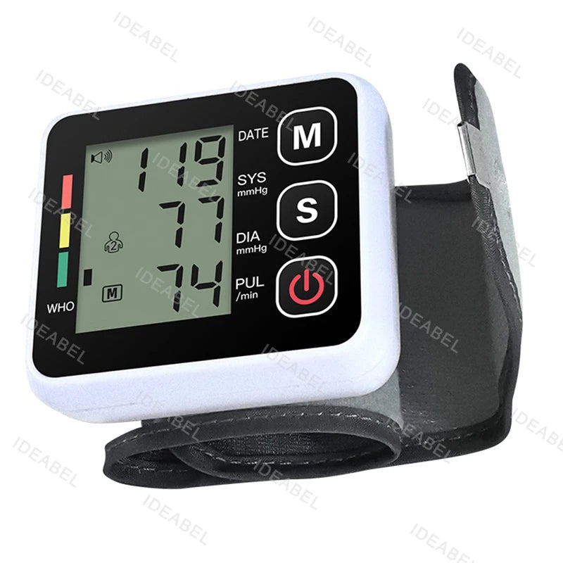 Digital Wrist Blood Pressure Monitor – Automatic BP & Heart Rate Pulse Meter