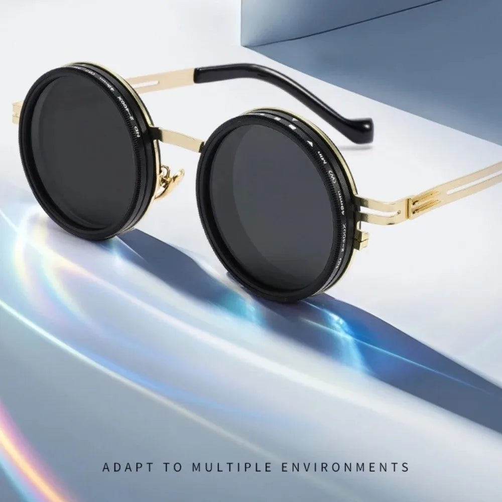 ND2 400 Adjustable UV400 Sunglasses (9 Levels) with Case