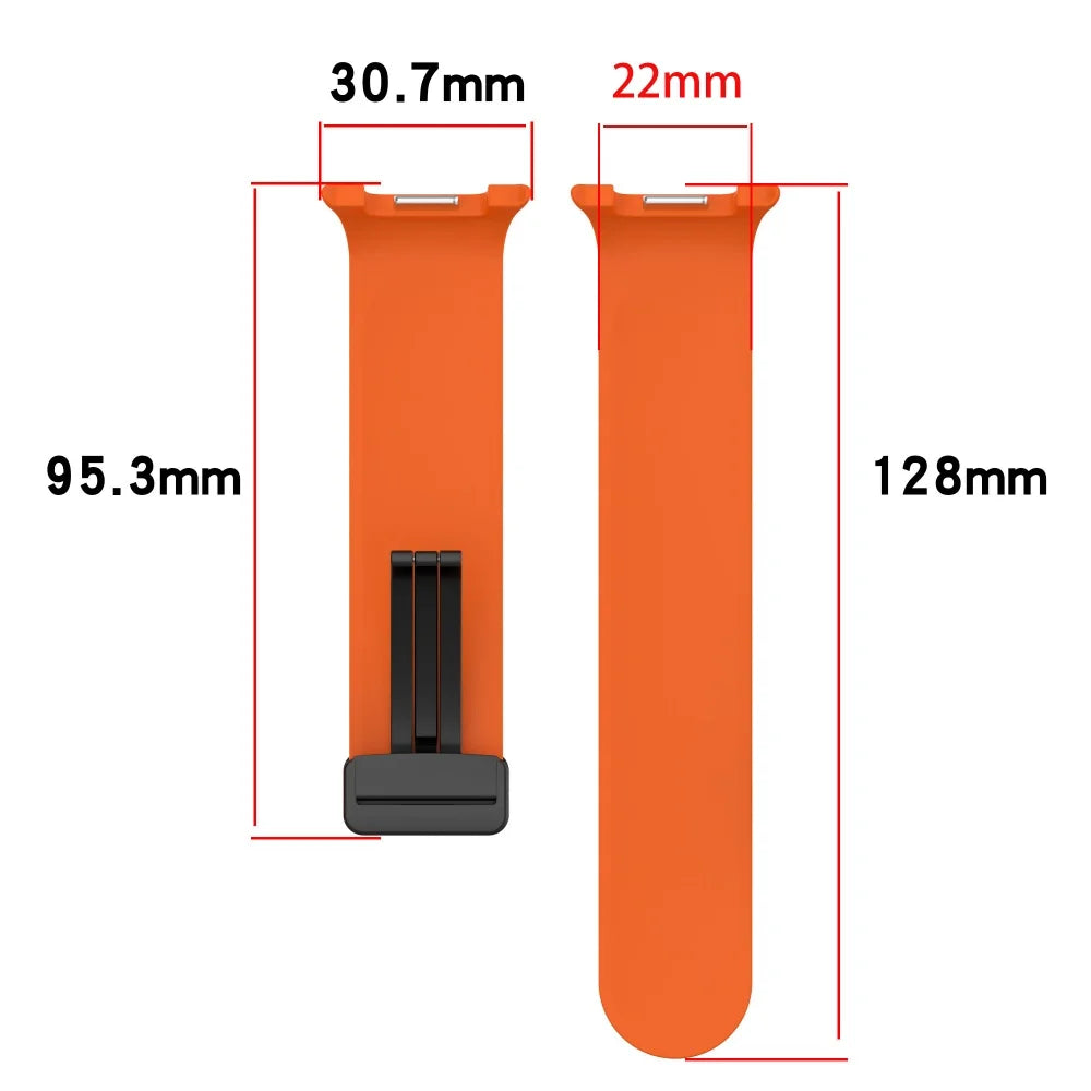 Samsung Galaxy Watch 8 Magnetic Silicone Sport Band (40–44mm, Classic 46mm)