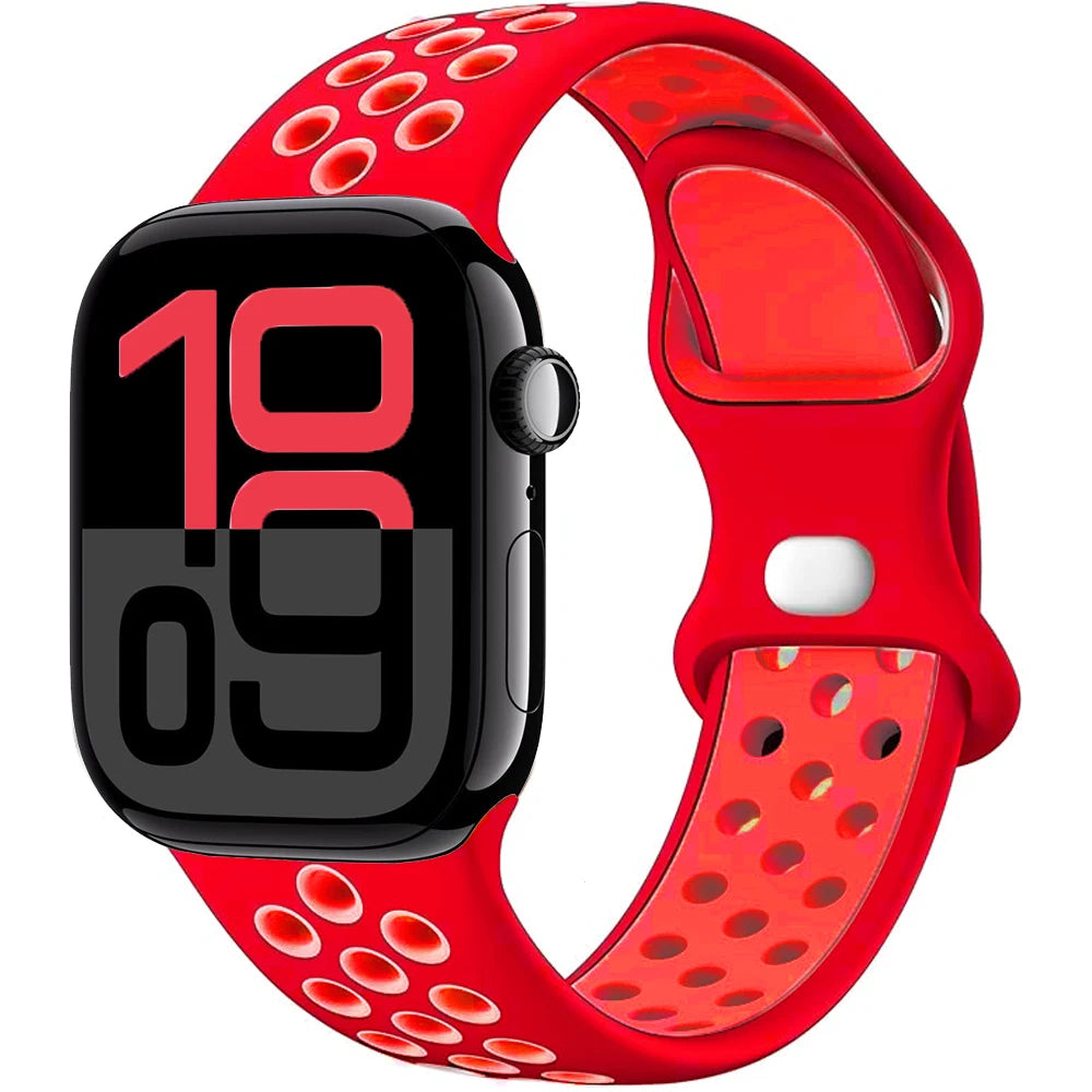 Apple Watch Silicone Strap (40–49mm, All Series)