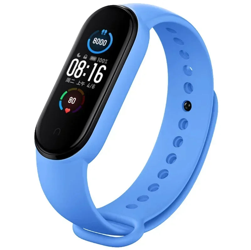 Silicone Watch Strap for Xiaomi Mi Band 3/4/5/6/7 – Replacement Wristband Accessory