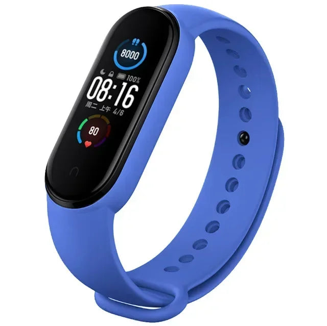 Silicone Watch Strap for Xiaomi Mi Band 3/4/5/6/7 – Replacement Wristband Accessory