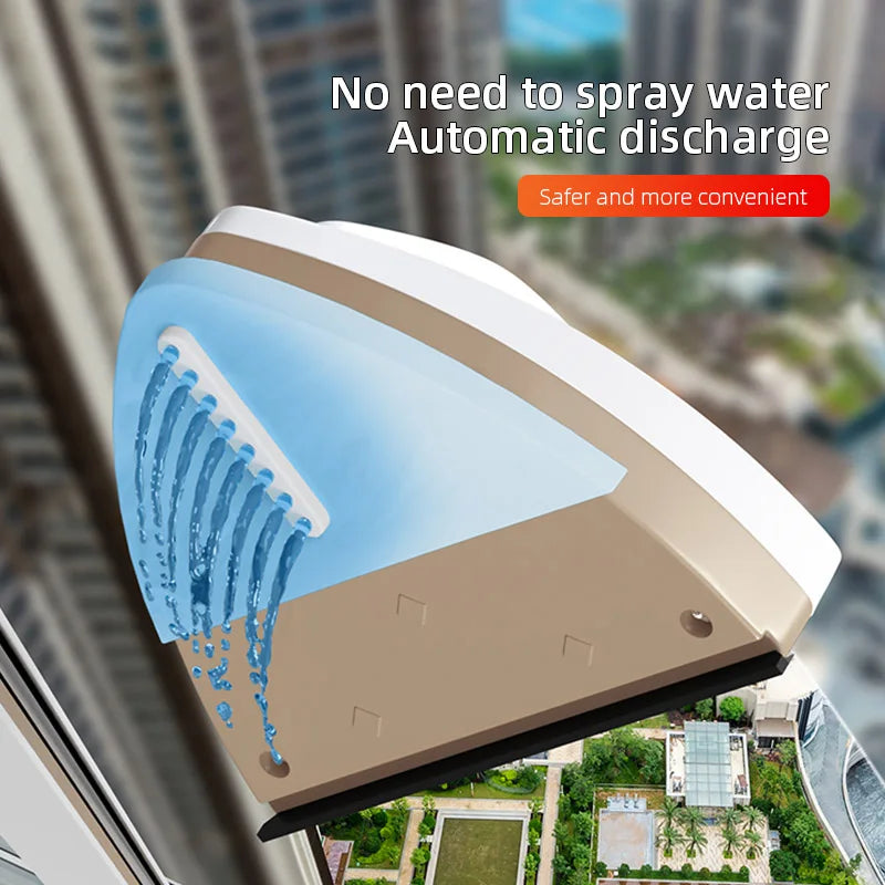 Magnetic Double-Layer Glass Window Cleaner – Home Use