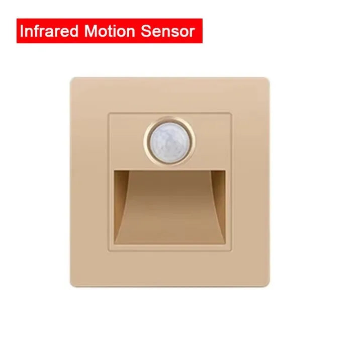 PIR Motion Sensor LED Night Light AC 110–240V for Wall & Staircase