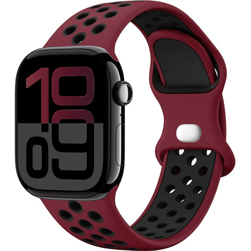 Apple Watch Silicone Strap (40–49mm, All Series)