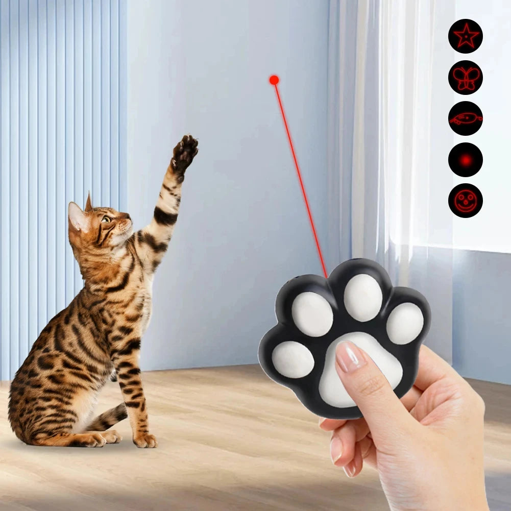Rechargeable Laser Pet Toy – 5 Patterns for Cats & Dogs