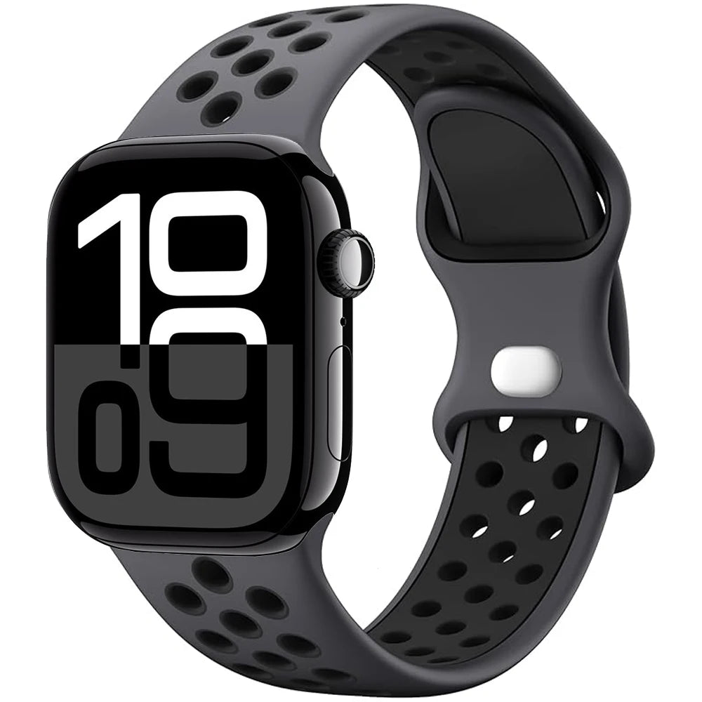 Apple Watch Silicone Strap (40–49mm, All Series)