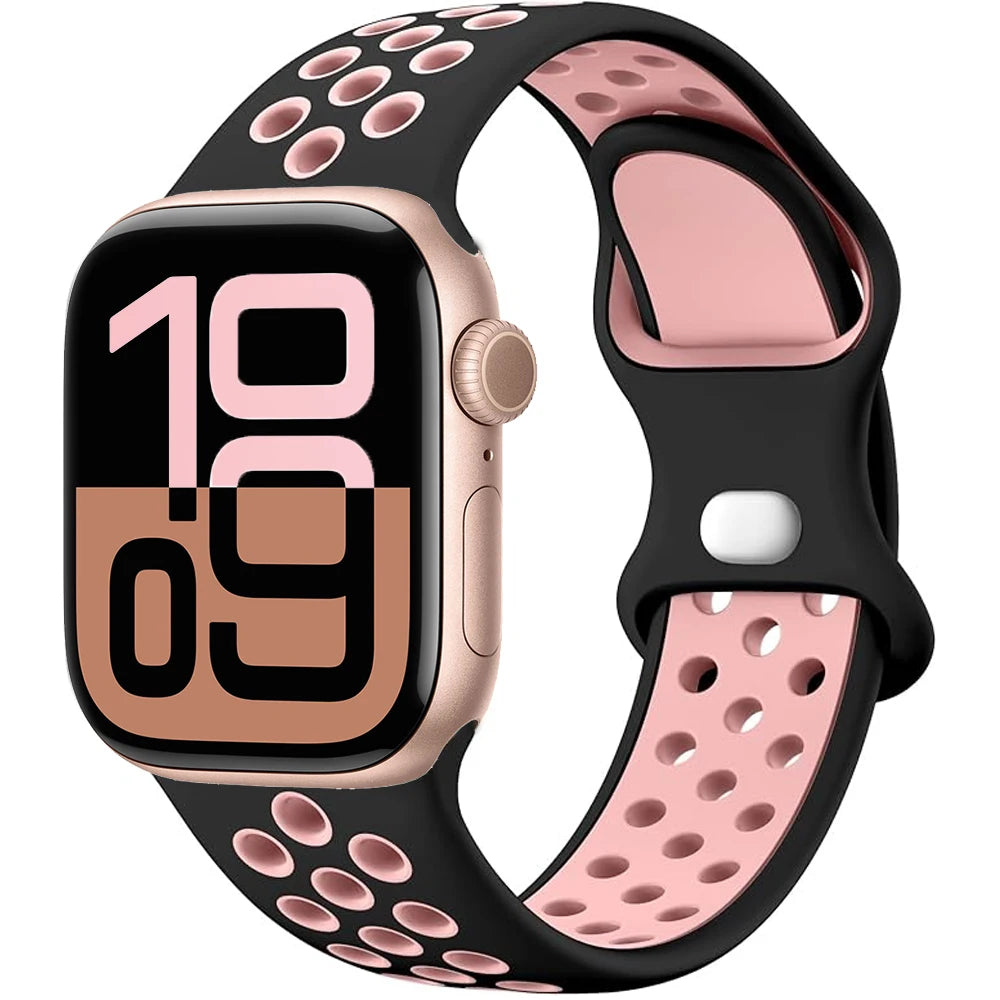 Apple Watch Silicone Strap (40–49mm, All Series)