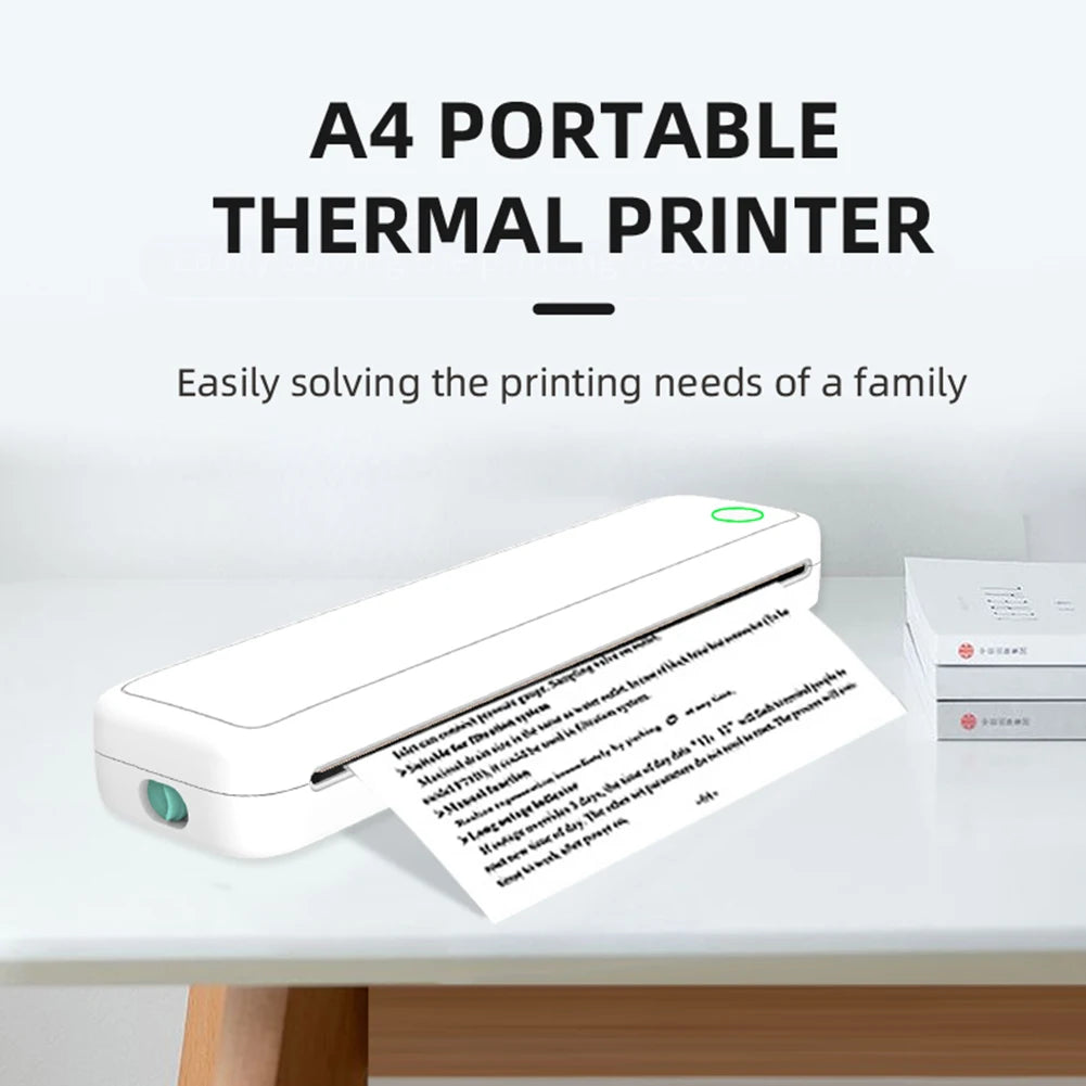 A4 Portable Bluetooth Thermal Printer (Inkless)