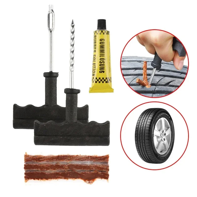 Car Tire Repair Kit (5–50 pcs) – Tubeless Plug Tool Set for Car/Motorcycle/Truck