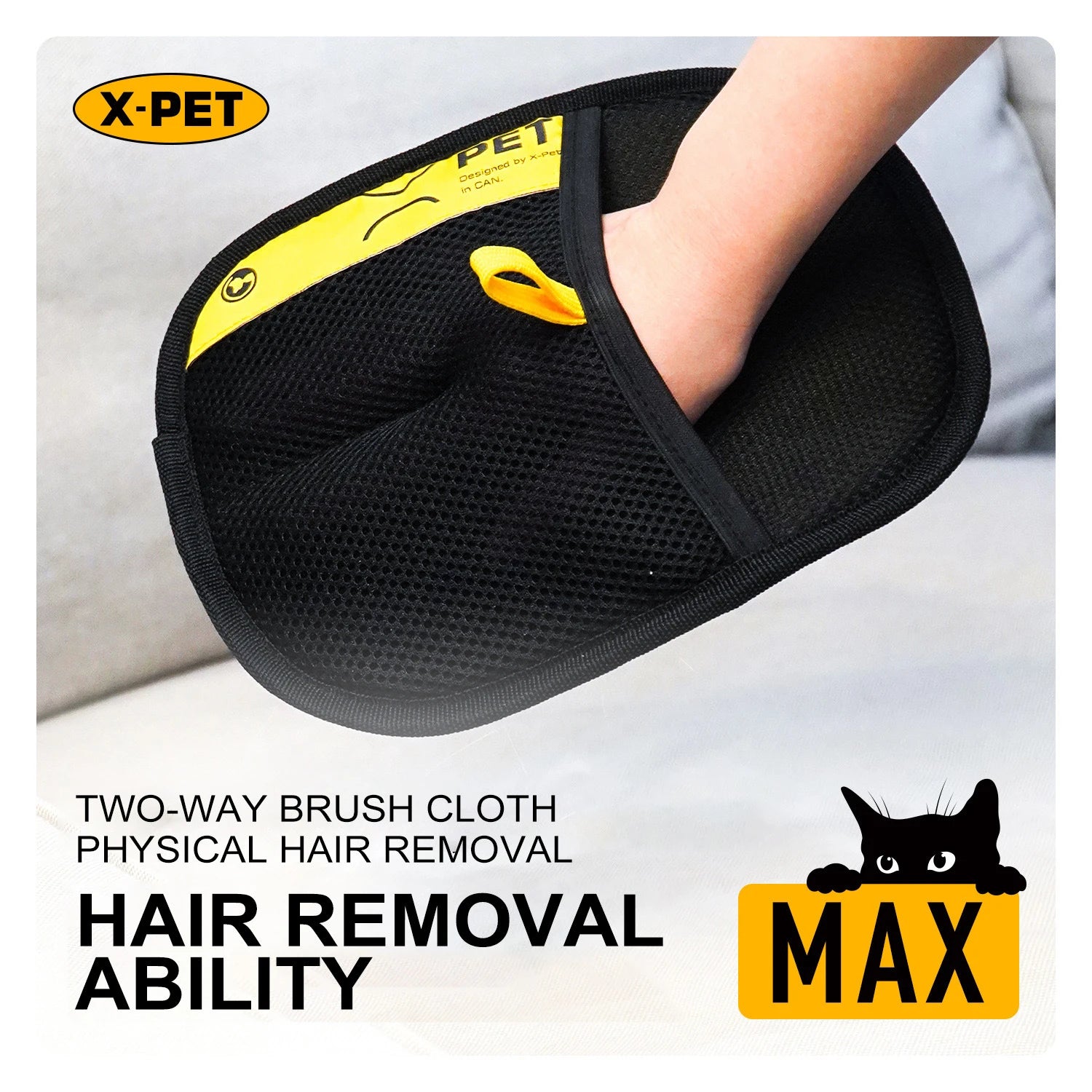 Upgrade Large Pet Hair Removal Grooming Gloves Static Fur Remover for Cat Dog Sofa Carpet Clothes