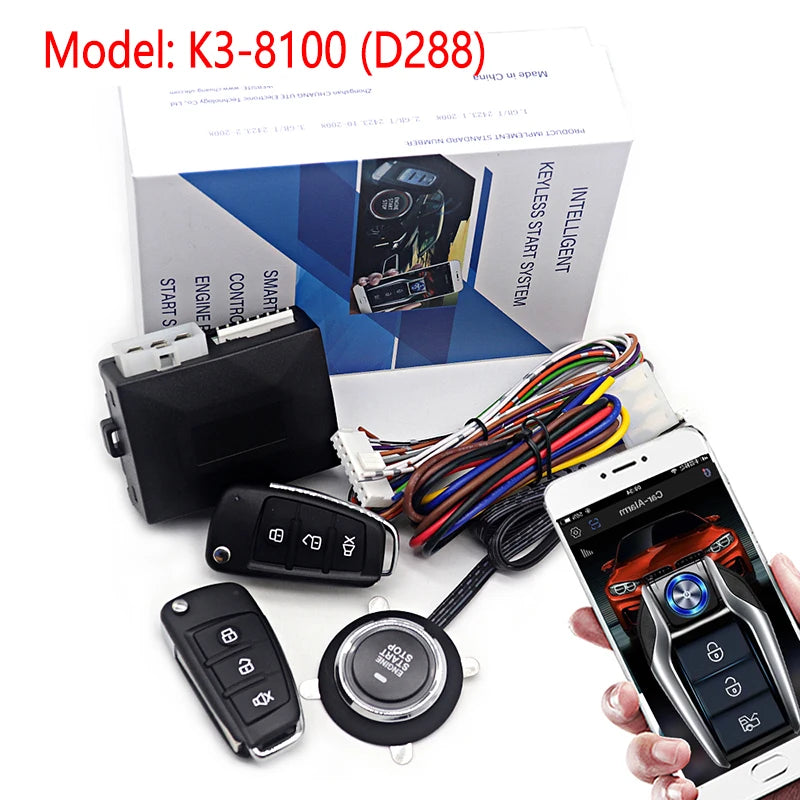 Smart Keyless Push Start & Remote Engine System 🚗