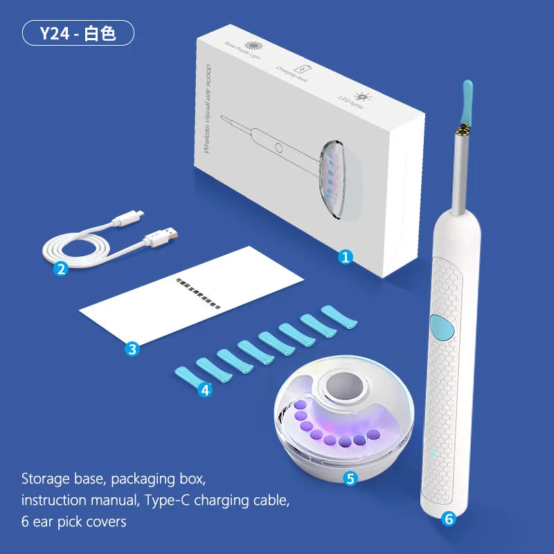 025 Upgraded Visual Ear Wax Remover: Safe Ear Endoscope with 5MP Camera