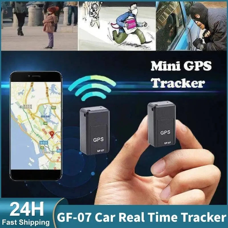 GF-07 GPS Tracker – Compact Real-Time Vehicle Locator, Easy Install & Remote Tracking
