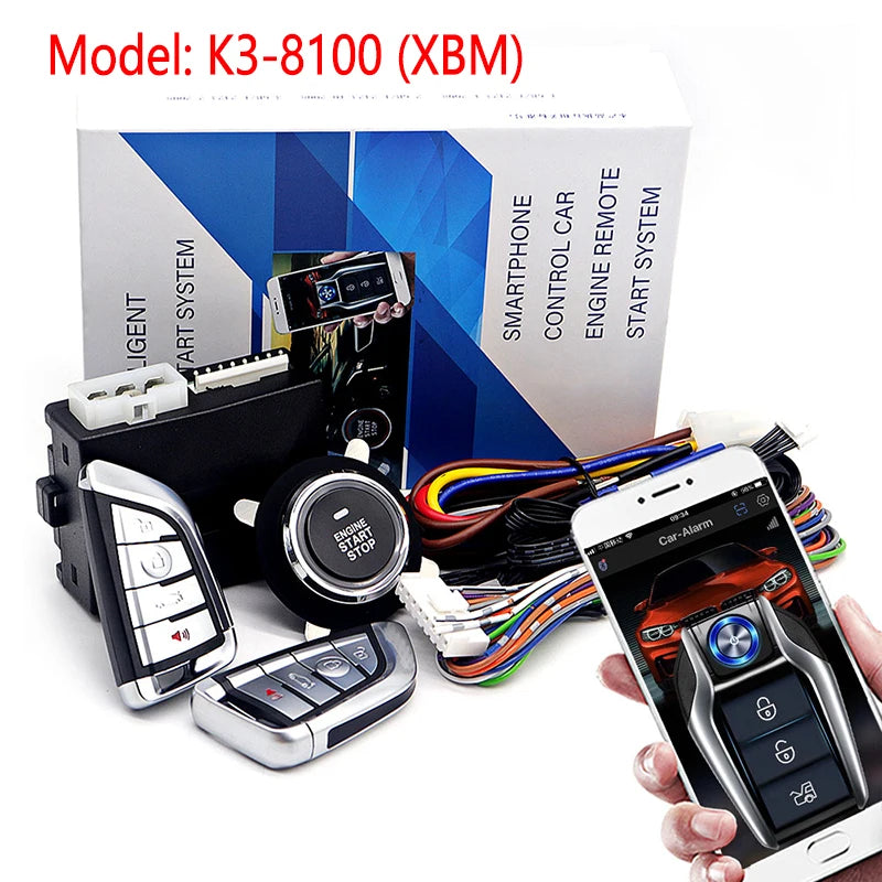 Smart Keyless Push Start & Remote Engine System 🚗